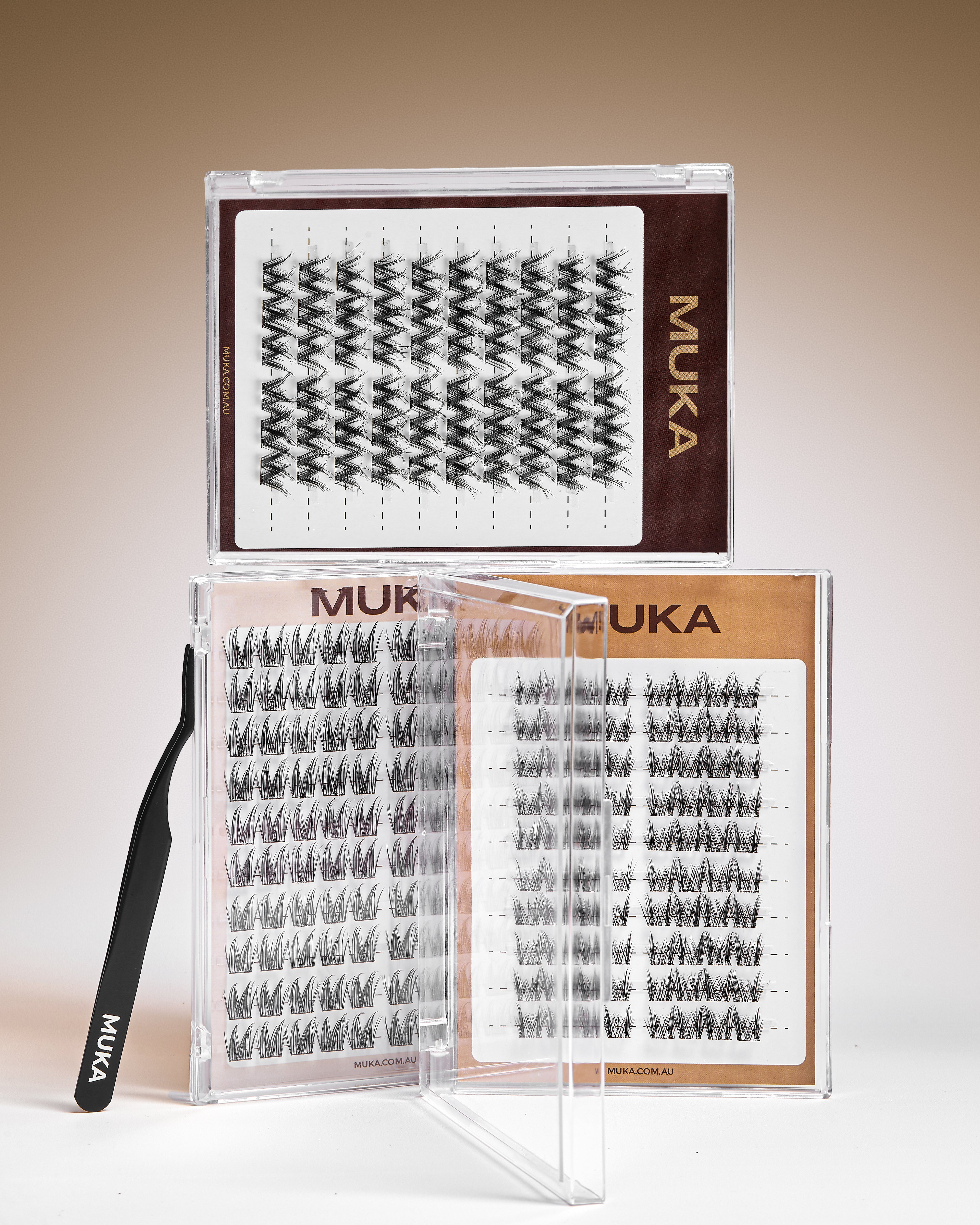MUKA Lash Clusters and Tweezer Bundle